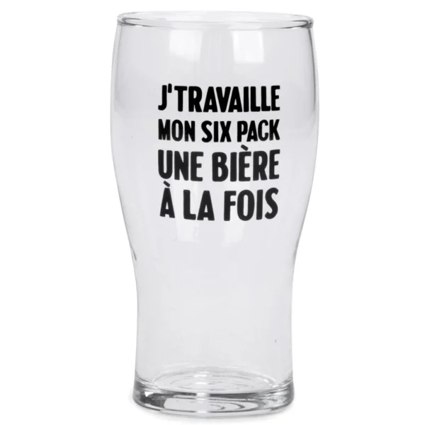Attitudes Import 2 Beer Glass - Mon Six Pack* Products With Text