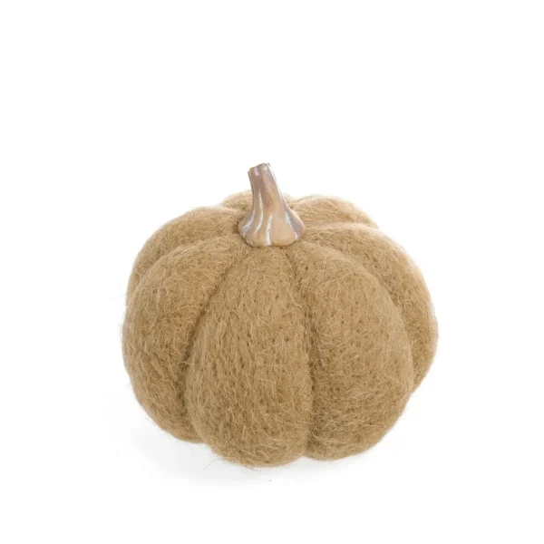 Group ADV Beige Wool Pumpkin* Decorative Objects