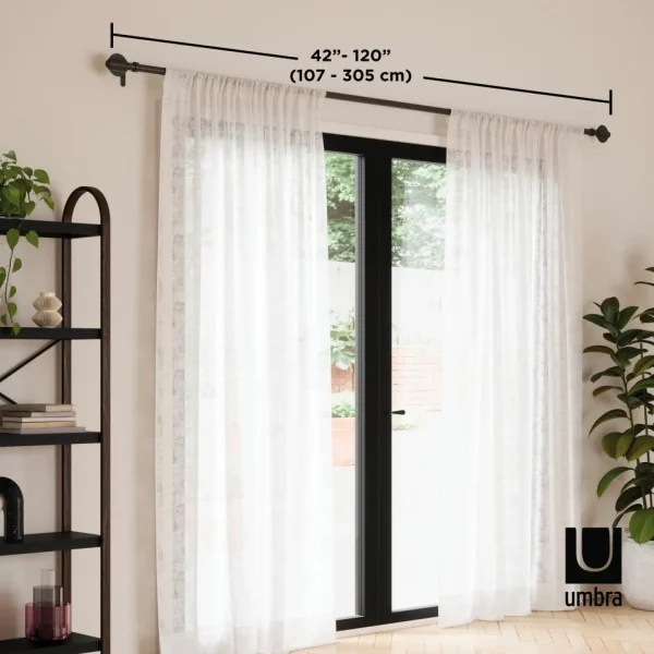 Umbra Black Curtain Rod - Odyssey* Poles & Curtains