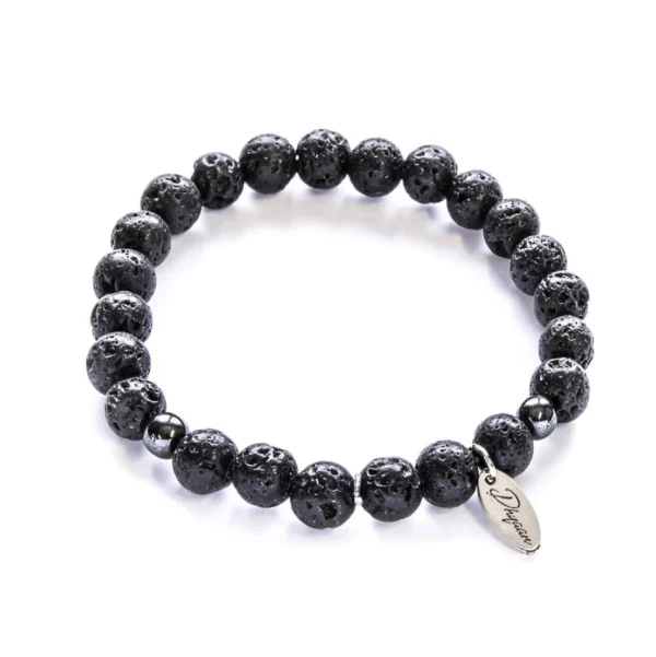 Dhyaan Bracelet With Customizable Charm For Men - Volcano* Bracelets