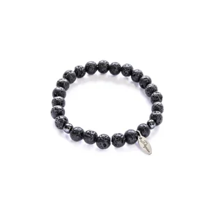 Dhyaan Bracelet With Customizable Charm For Men - Volcano* Bracelets
