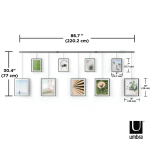 Umbra Hanging Picture Frame Set Of 9 - Exhibit* Plates & Wall Frames