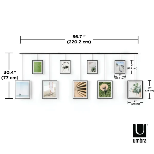 Umbra Hanging Picture Frame Set Of 9 - Exhibit* Plates & Wall Frames