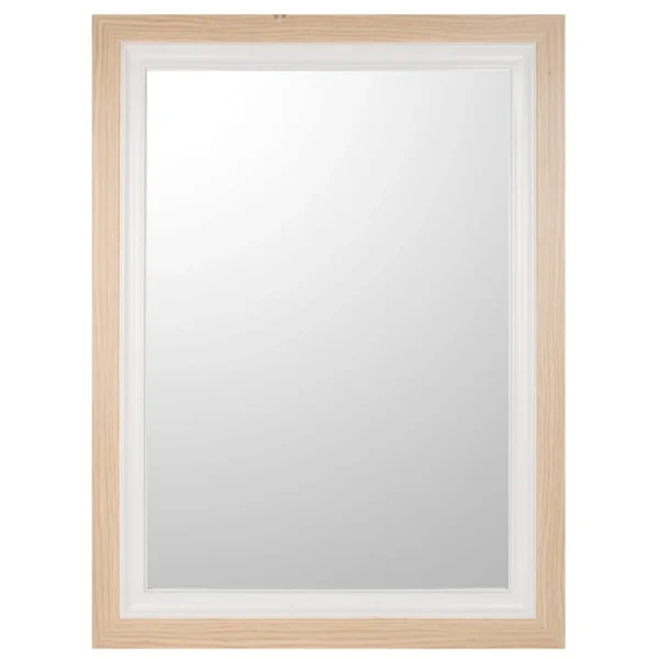 Attitudes Import 2 Large Rectangular Mirror - Wood And White* Mirrors