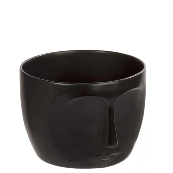 CTG Brands Matt Black Pot - Face* Vases & Pots