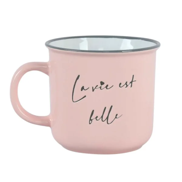 Nostalgia Import Mug - La Vie Est Belle* Mugs With Text