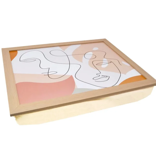Nostalgia Import Pillow Tray - Abstract Faces* Plates, Trays & Containers