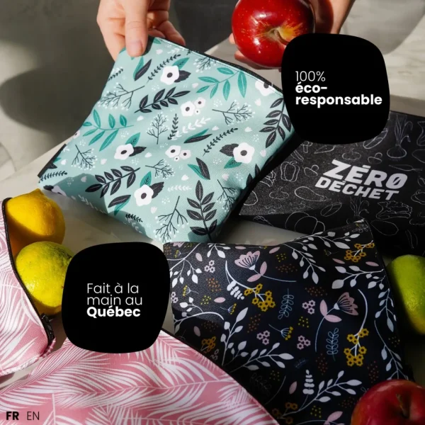 Les textiles Patlin Reusable Medium Snack Bag - Zero Dechet* Lunches