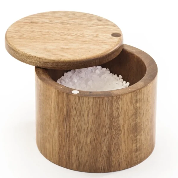 Danesco Salt Cellar In Acacia* Salt & Pepper Shakers