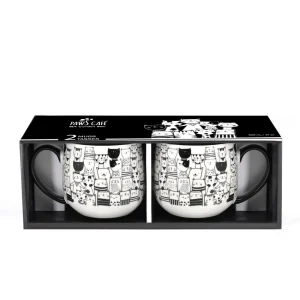 Danesco Set Of 2 Coffee Cups - Cats* Mugs