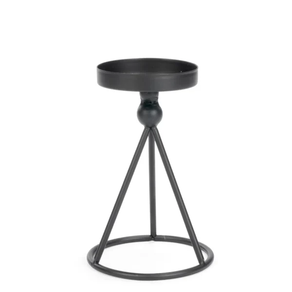 Attitudes Import Small Metal Candle Holder - Black* Candle Holders