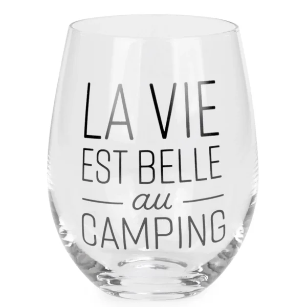 Attitudes Import 2 Steamless Wine Glass - Vie Au Camping* All For Wine