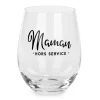 Attitudes Import 2 Stemless Wine Glass - Maman Hors Service* Products With Text