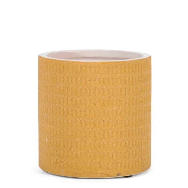 Attitudes Import Textured Pot - Mustard Yellow* Vases & Pots