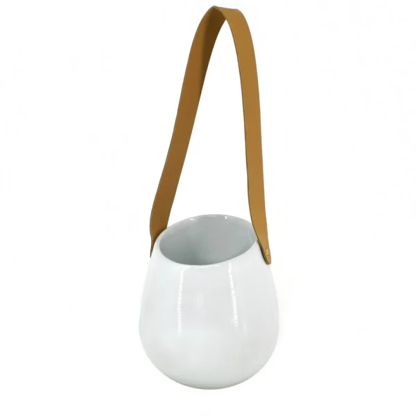 Danesco Wall Mounted Planter With Leatherette Strap* Wall Planters