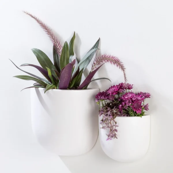 Abbott Wall Vase - White* Wall Planters